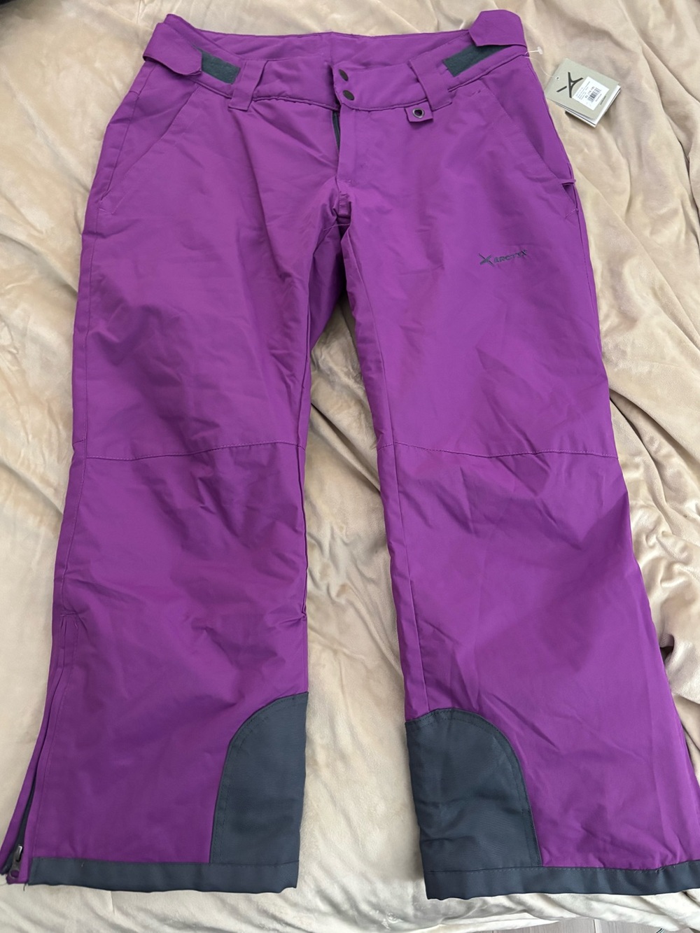 Arctix Women’s Amethyst Purple Snow Insulated Pants with Black Reinforced Cuffs